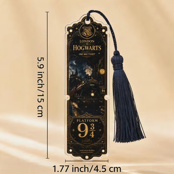 Harry Potter Train Ticket Acrylic Bookmark