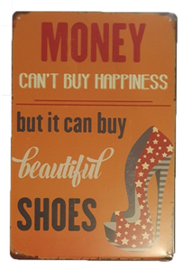 Retro Metal Sign- Shoes