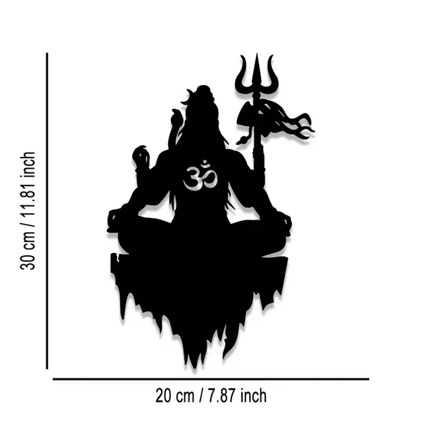 Shiva & Om Metal Wall Art