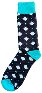 Sloth Sox- White Diamond Socks