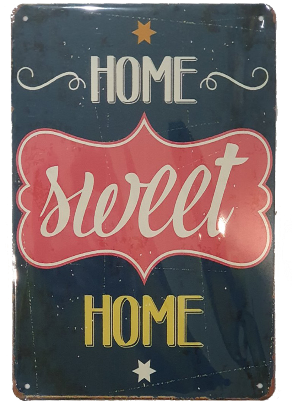 Retro Metal Sign- Home Sweet Home