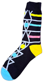 Sloth Sox- Black Funky Socks