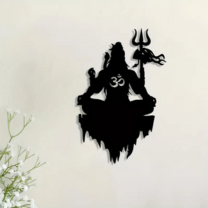 Shiva & Om Metal Wall Art