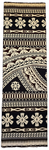 Lavalava  3 Tone Tapa Design- Cream