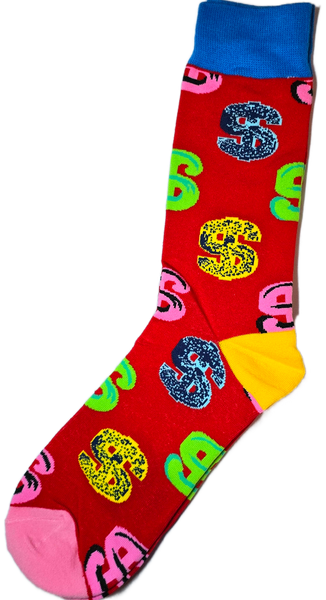 Sloth Sox- $ Red Socks