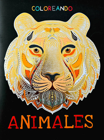 Adult Colouring Book-   Animals