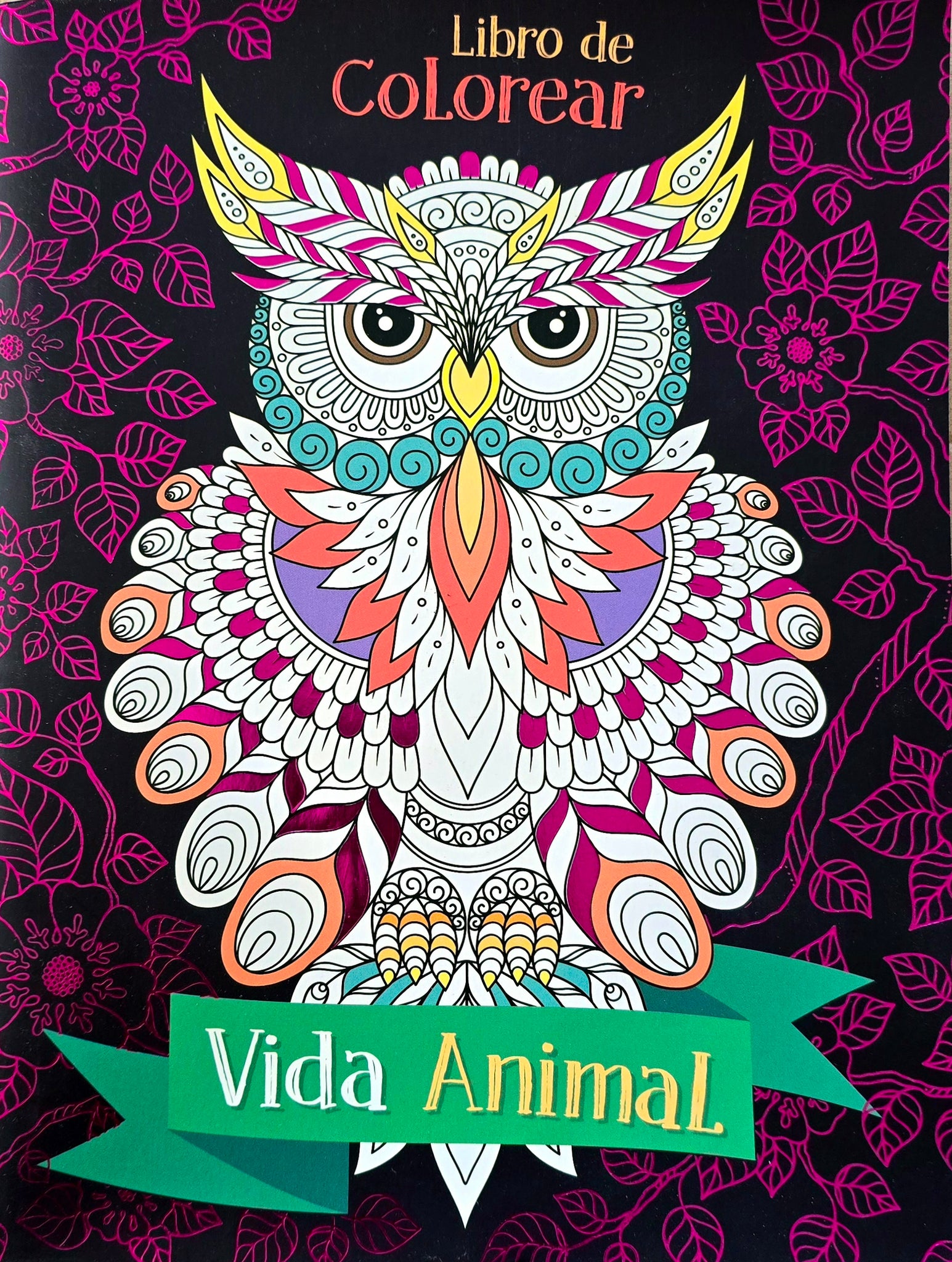 Adult Colouring Book-  Vida Animals