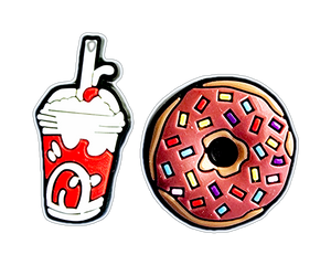 Shake and Donut Jibbitz Charms Set