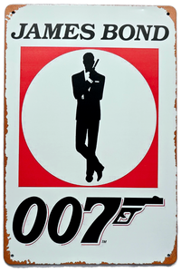 Retro Metal Sign- 007 Bond