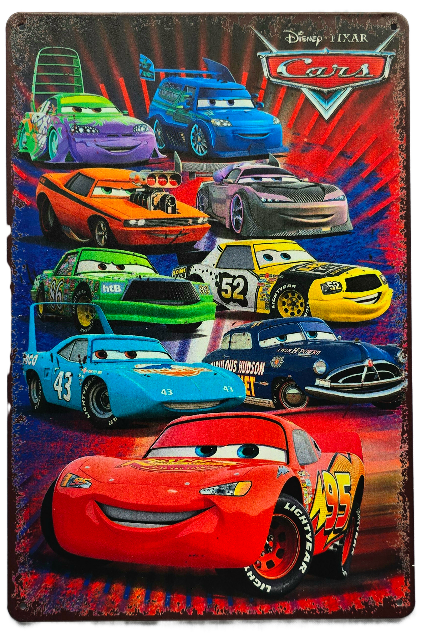 Retro Metal Sign- Disney Cars