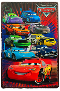 Retro Metal Sign- Disney Cars