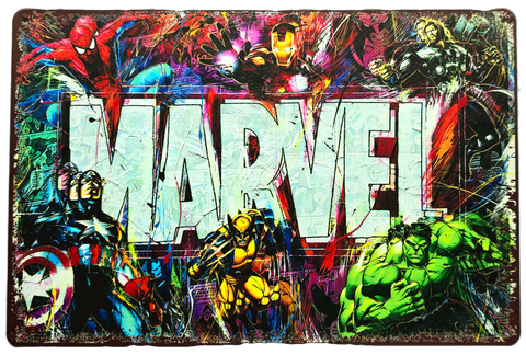 Retro Metal Sign- MARVEL