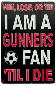 Retro Metal Sign- Arsenal Gunners