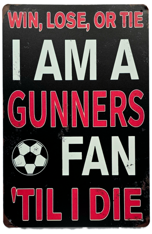 Retro Metal Sign- Arsenal Gunners