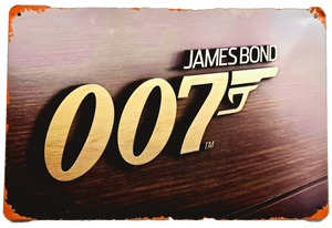 Retro Metal Sign- Bond 007