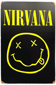 Retro Metal Sign- Nirvana