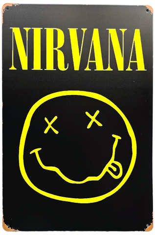 Retro Metal Sign- Nirvana