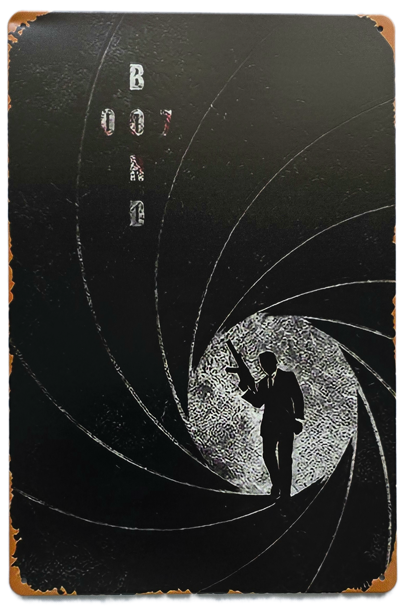 Retro Metal Sign- Bond 007