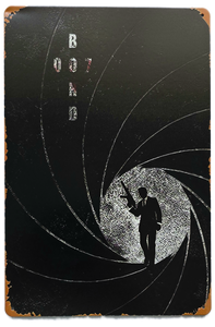 Retro Metal Sign- Bond 007