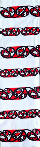 NZ Maori Design White Lavalava