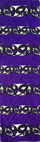 NZ Maori Design Purple Lavalava