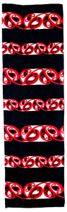 NZ Maori Design Black Lavalava