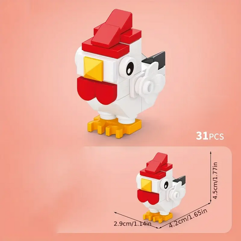Chicken Building Blocks Set