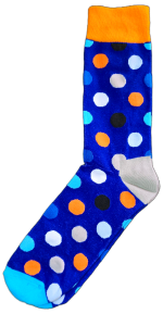 Sloth Sox-Blue Polka Dots Socks