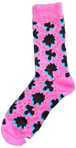 Sloth Sox- Pink Rain Socks