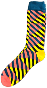 Sloth Sox- Yellow Lines Socks