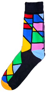 Sloth Sox- Multi Black Socks