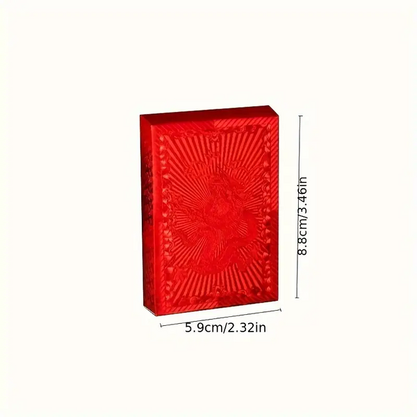 Premium Red Waterproof Playing Cards