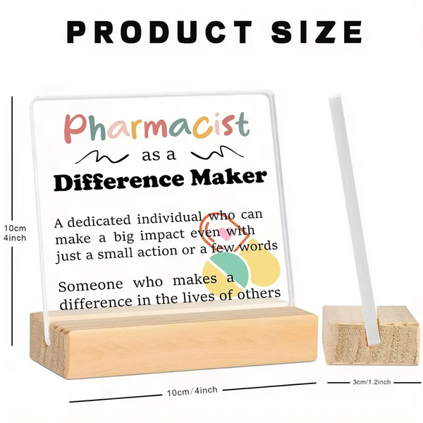 Pharmacist  Acrylic Desk Plaque