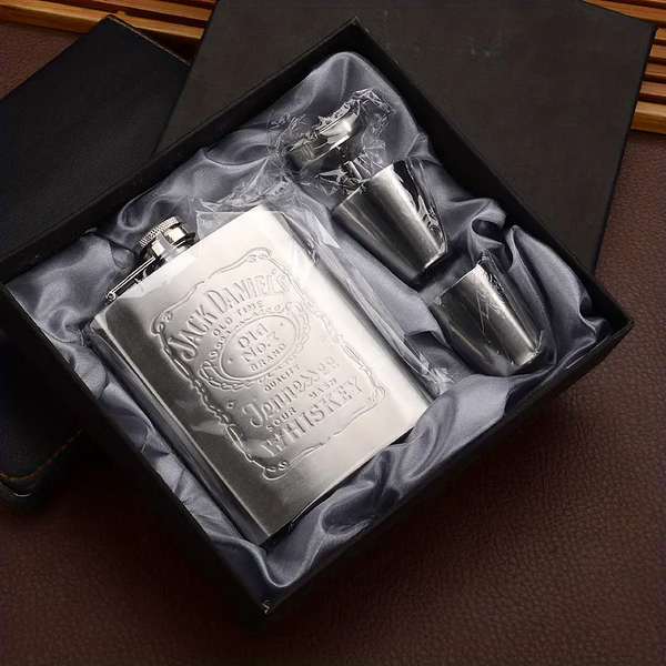 Jack Daniels Pocket Flask Gift Set