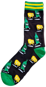 Sloth Sox- Wine Cheese Socks