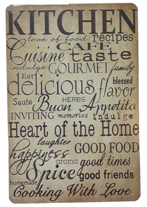 Retro Metal Sign- Kitchen