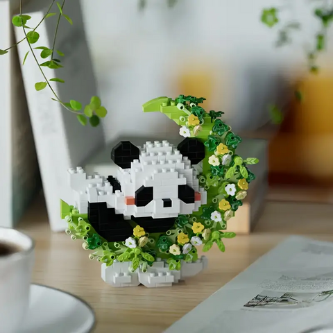 Sleeping Panda Building Blocks Set