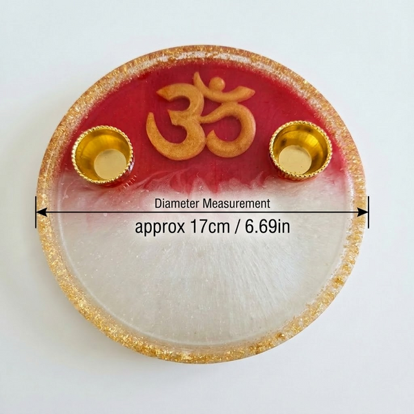 Resin Divine- Om (Pooja Thali) Ritual Plate