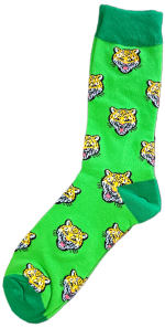 Sloth Sox-Green Tiger Socks