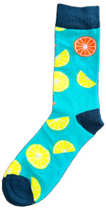 Sloth Sox- Lemon Blue Socks