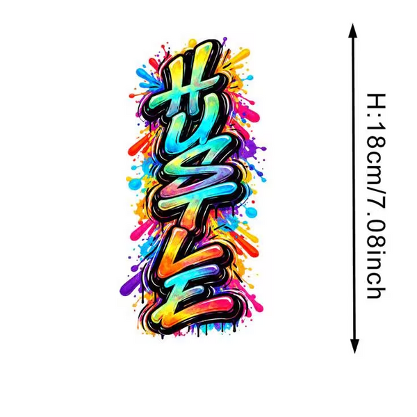 Heat Transfer Sticker - Hustle