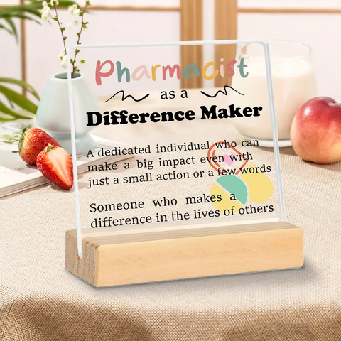 Pharmacist  Acrylic Desk Plaque