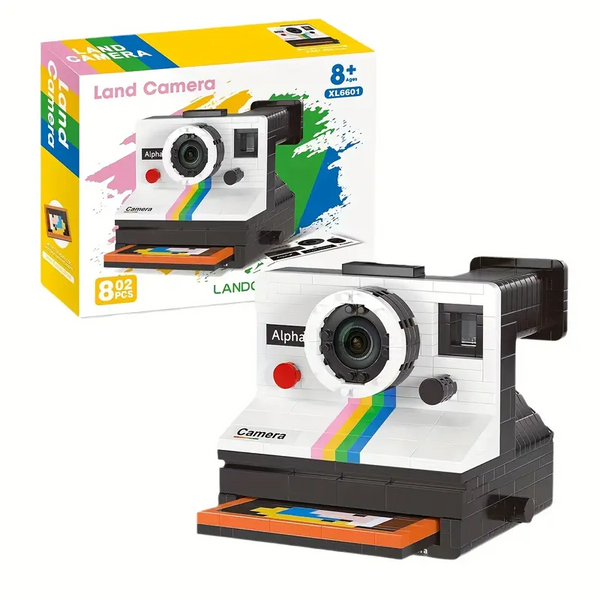 Retro Polaroid Camera Building Blocks Set