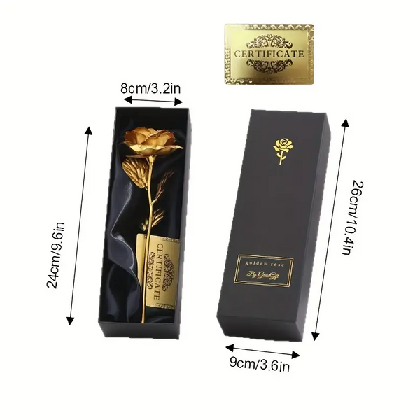 24K Gold Rose