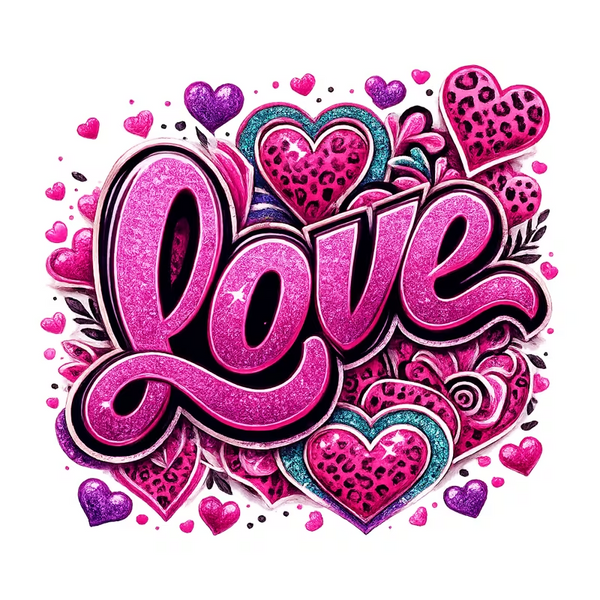 Heat Transfer Sticker - Love