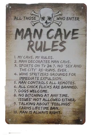 Retro Metal Sign- Man Cave