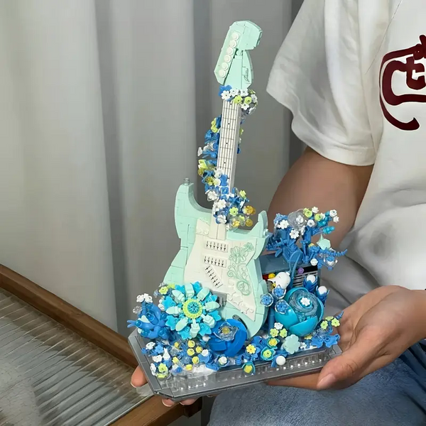 Guitar Flower Garden Building Blocks