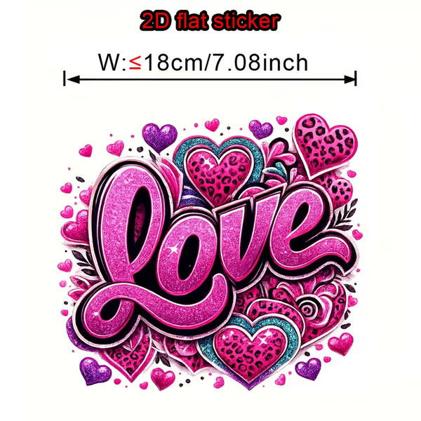 Heat Transfer Sticker - Love