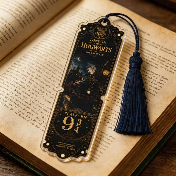 Harry Potter Train Ticket Acrylic Bookmark