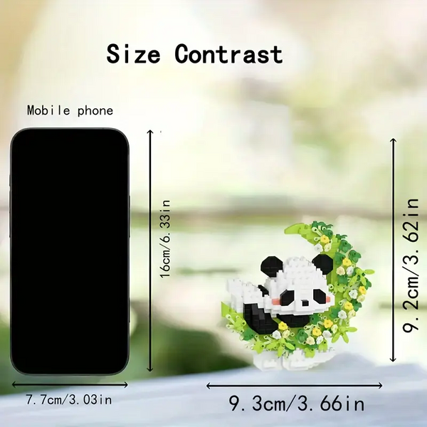 Sleeping Panda Building Blocks Set